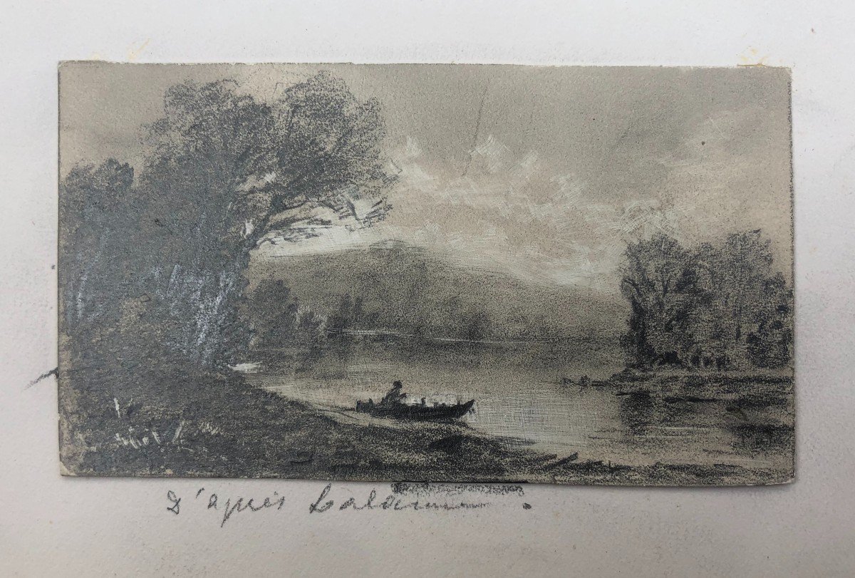 Four Small Drawings After 19th Century Masters-photo-2