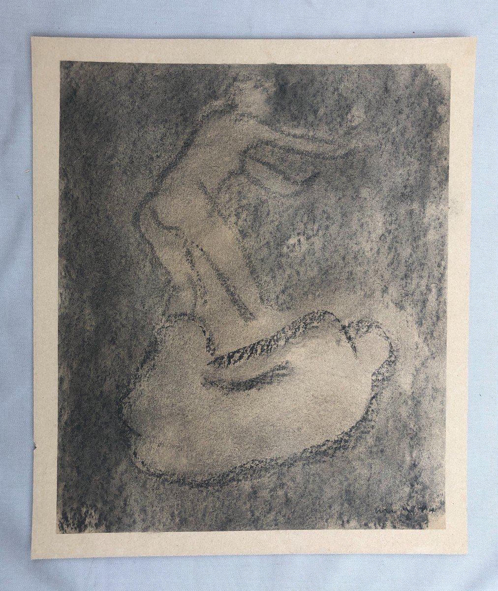 Jean Launois, Study Of Naked Bodies, Charcoal-photo-2