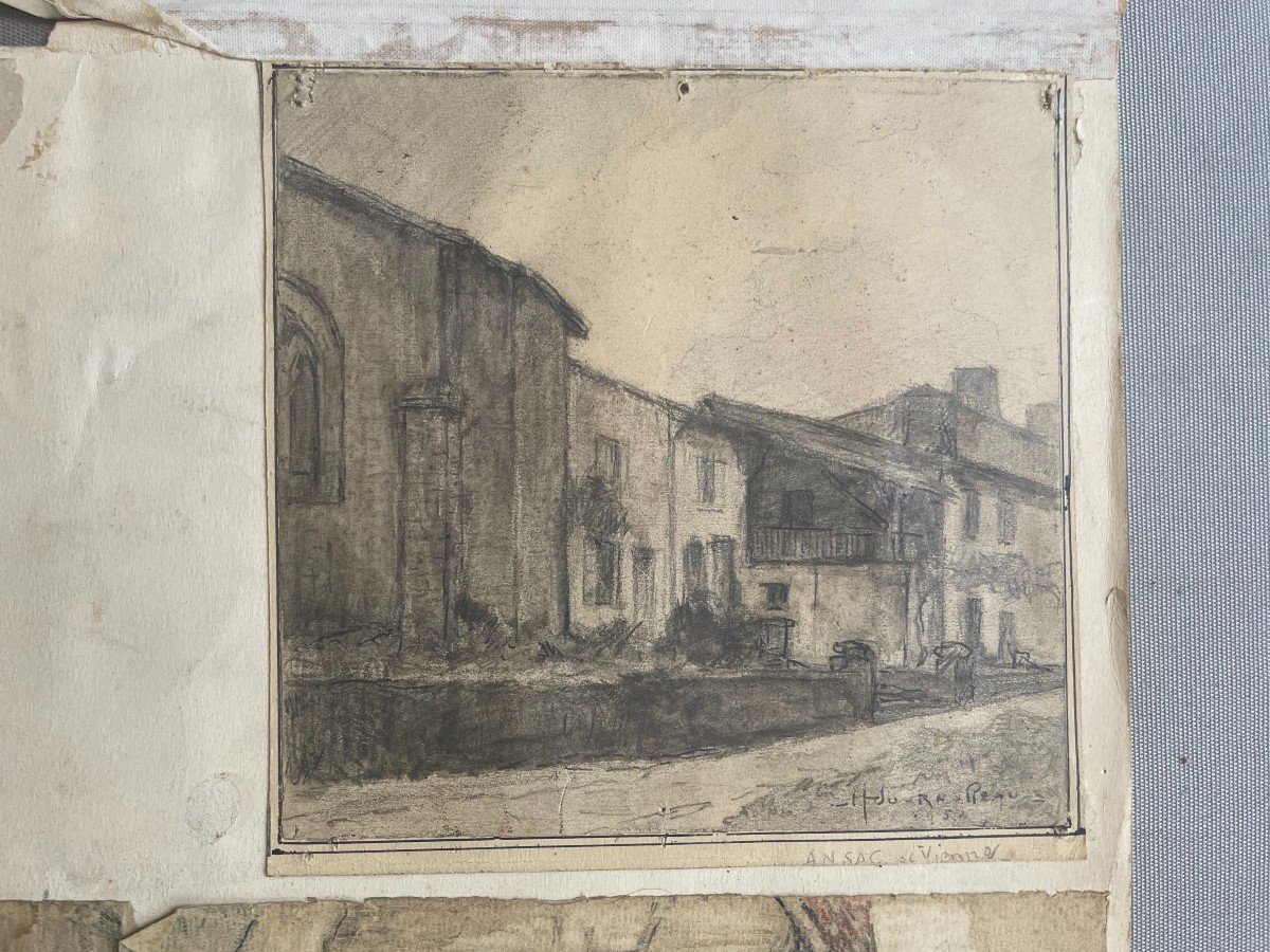 Henri Journolleau, Charente, 20 Drawings And Sketches-photo-1