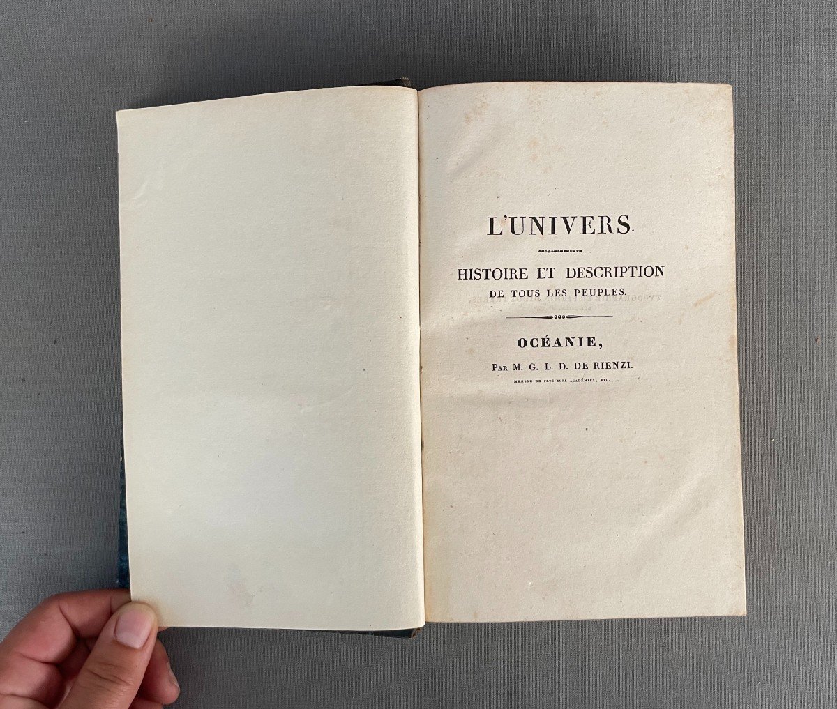 Océanie Ou Cinquième Partie Du Monde, Domeny De Rienzy,  Trois Volumes, 1836-1837-photo-3