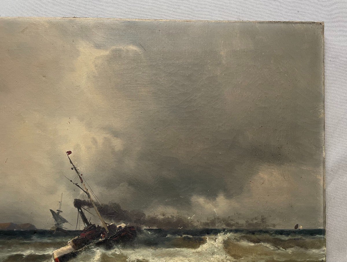 Alfred Godchaux, Boats In The Storm-photo-1