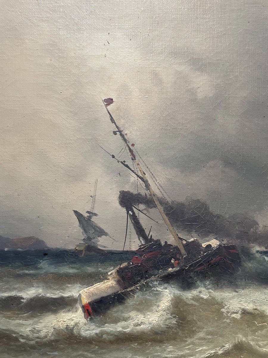 Alfred Godchaux, Boats In The Storm-photo-6