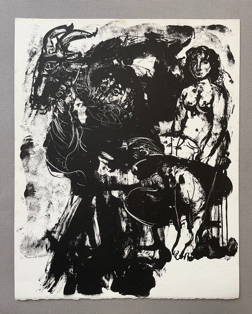 Mané-Katz, Le Peintre à l'Atelier, 3 Lithographies-photo-4