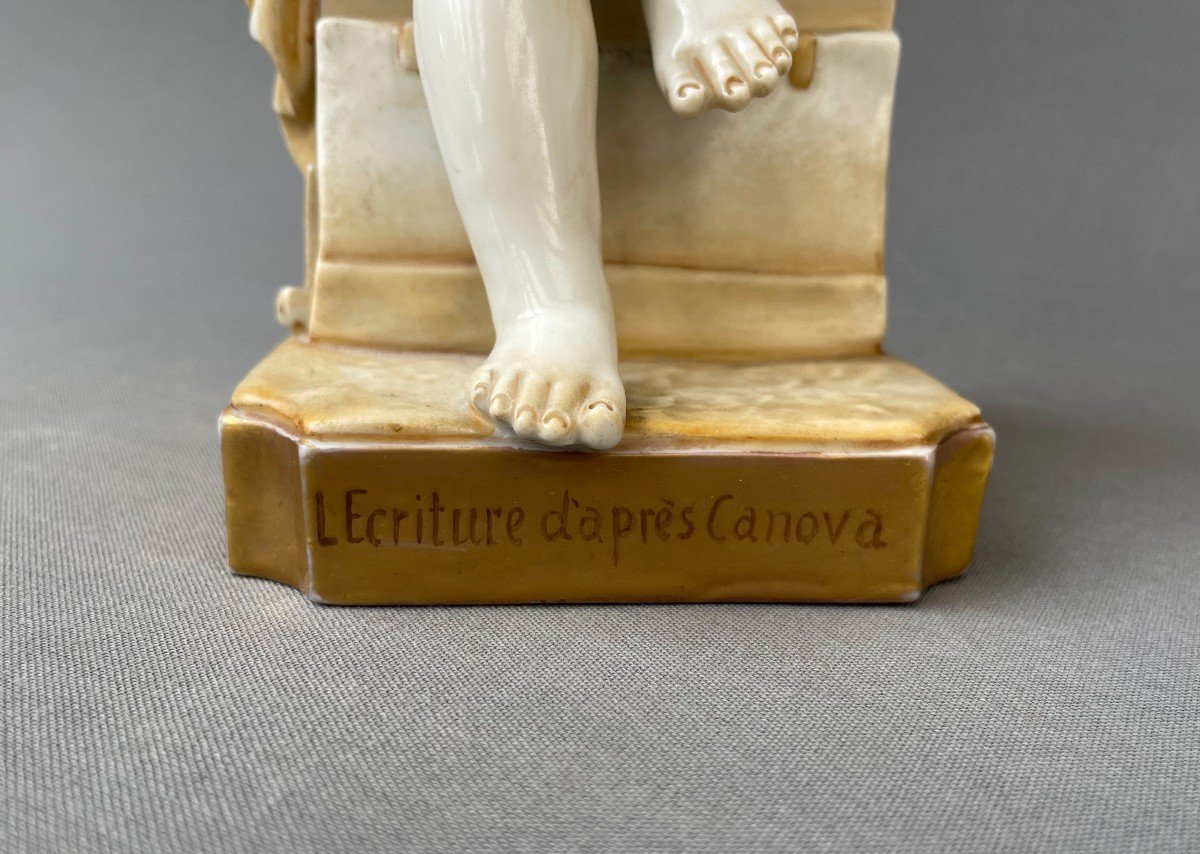 Writing After Canova, Capodimonte Porcelain-photo-3