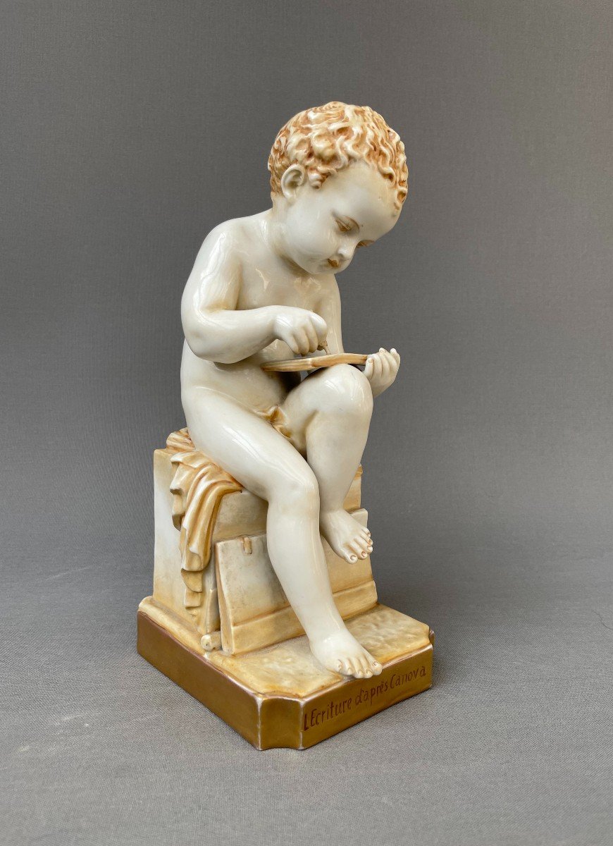 Writing After Canova, Capodimonte Porcelain