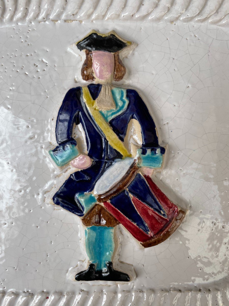 The Drummer, Enameled Earthenware Plaque-photo-4