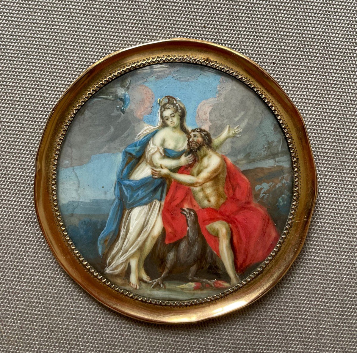 Mythological Scene, 18th Century Miniature Painting