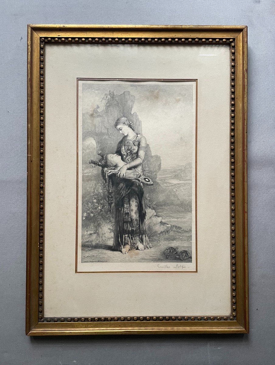 Orphée, Gravure Par Emile Sulpis d'Après Gustave Moreau-photo-2