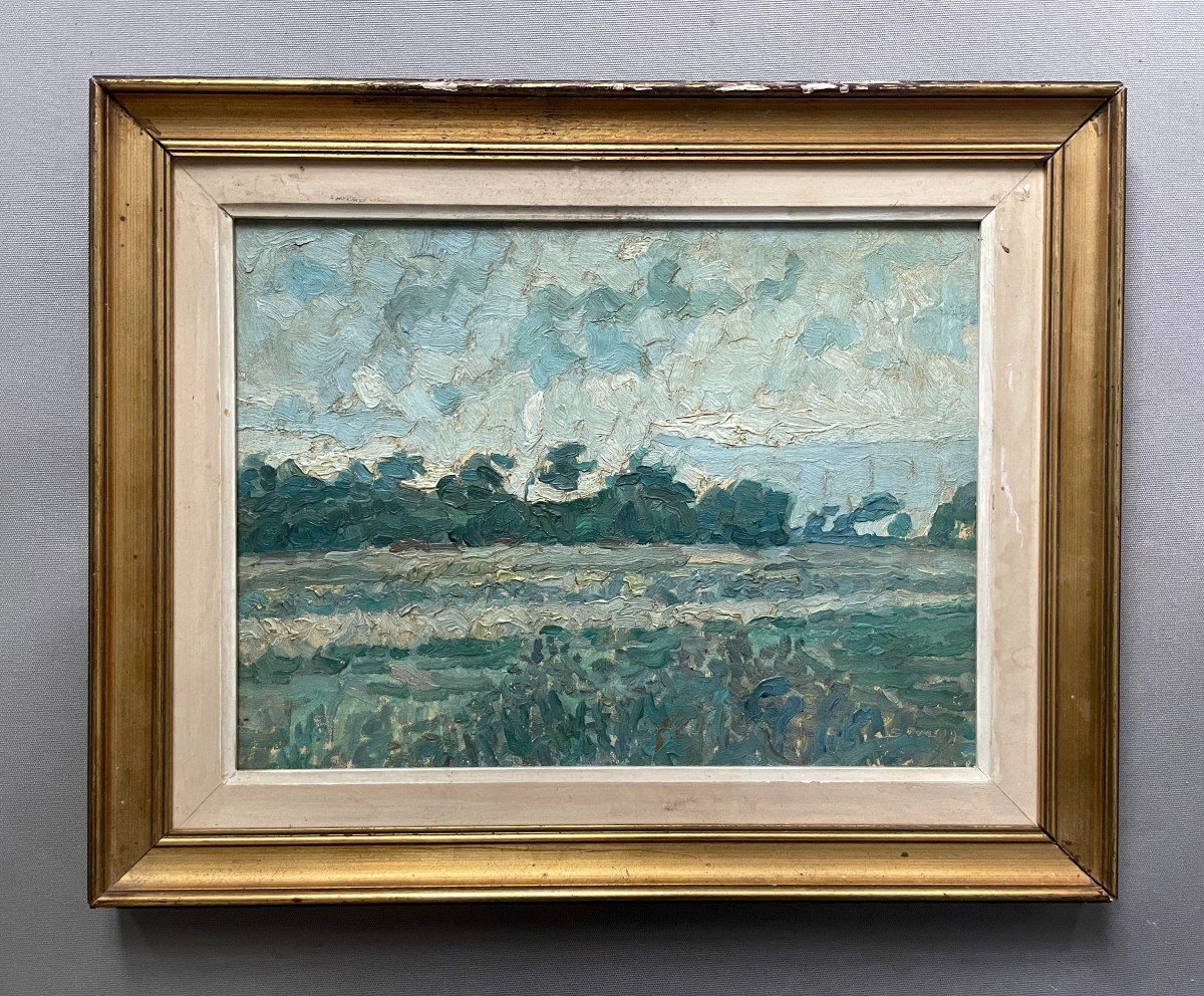 Juliaan Severin, Landscape, Oil On Canvas-photo-2