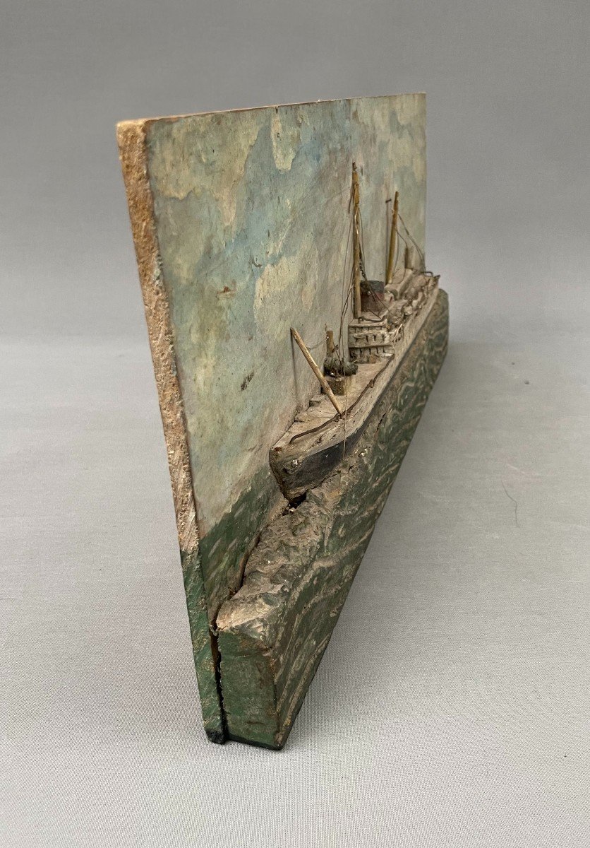  Diorama De Marine, Bateau, Début XXe -photo-6