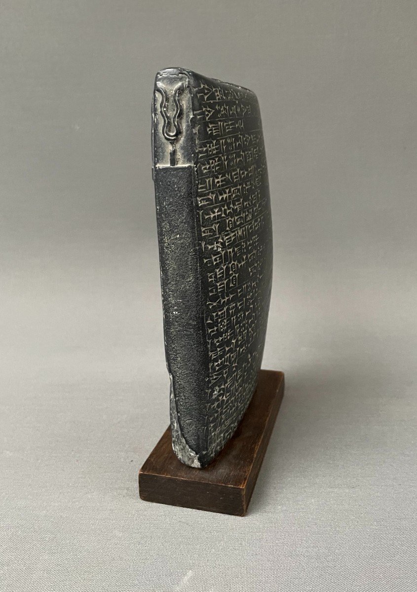 Mesopotamia, Babylonian Tablet, Reconstituted Marble Cast, Early 20th Century-photo-1