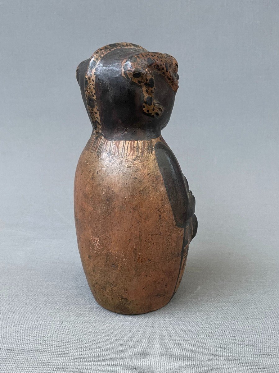 Patinated Terracotta Figure, South America-photo-4