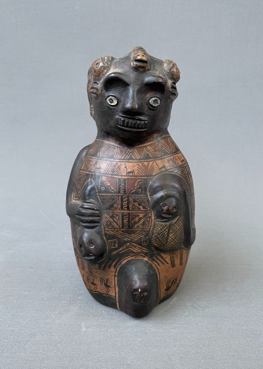 Patinated Terracotta Figure, South America