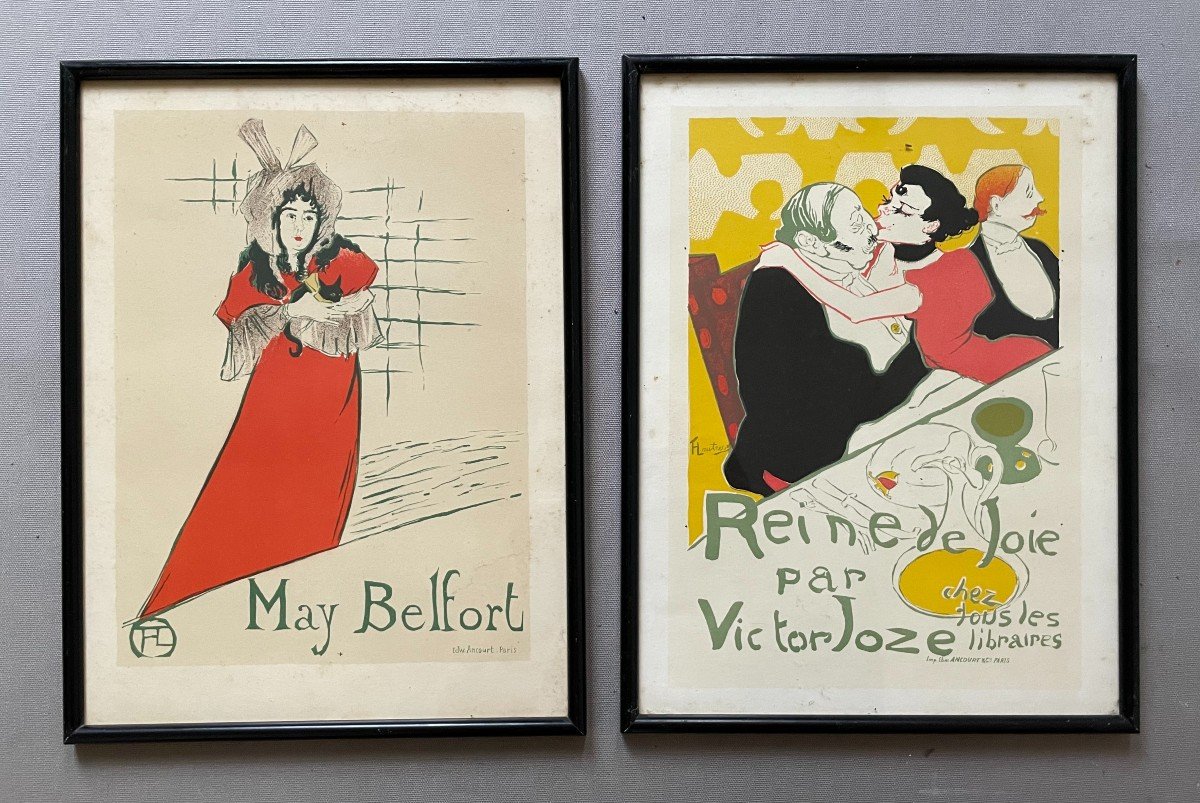 Two Lithographs After Toulouse Lautrec 