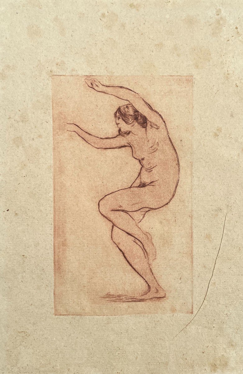 Female Nude, Engraving