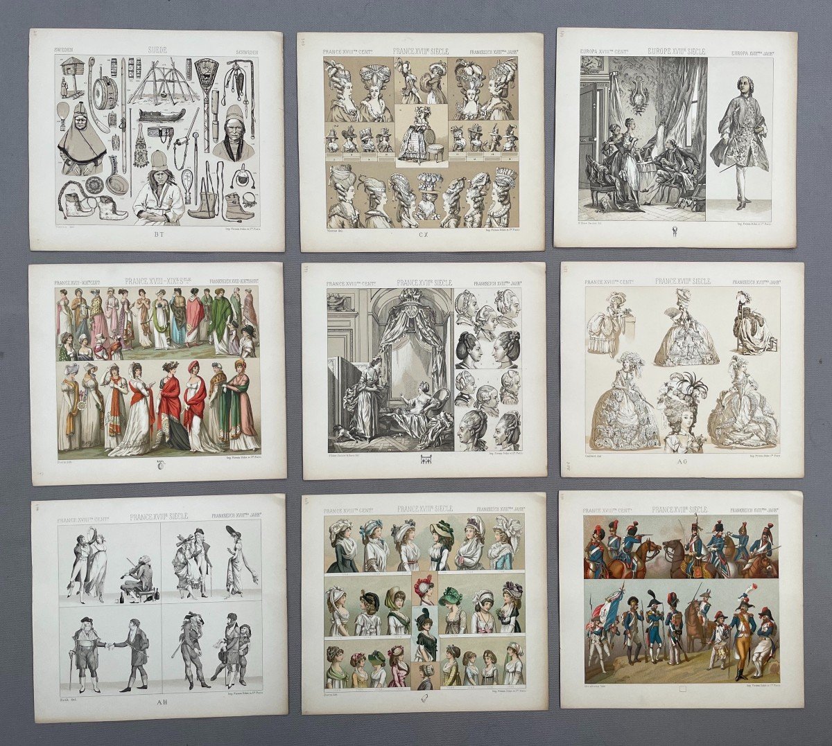 Historical Costume, 167 Plates, 19th Century Lithographs-photo-8