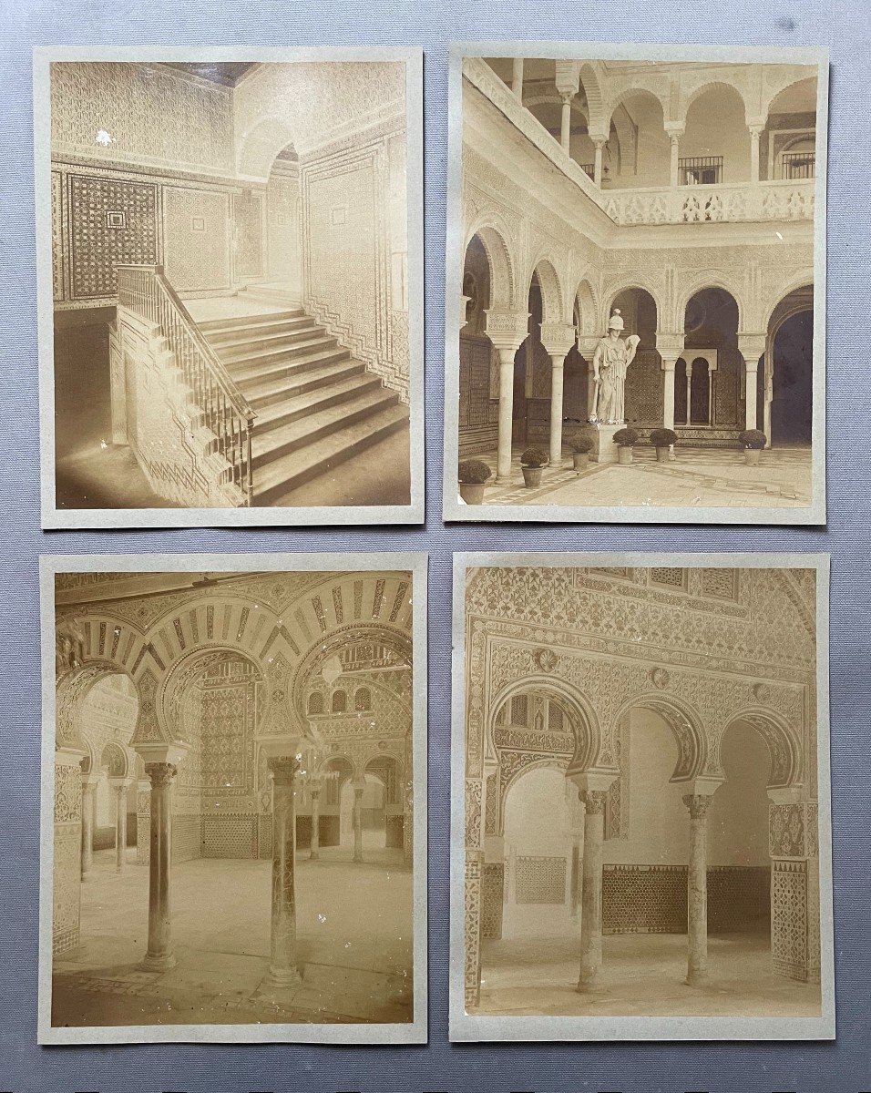 Four 19th Century Photographs, Interior Of An Oriental Palace