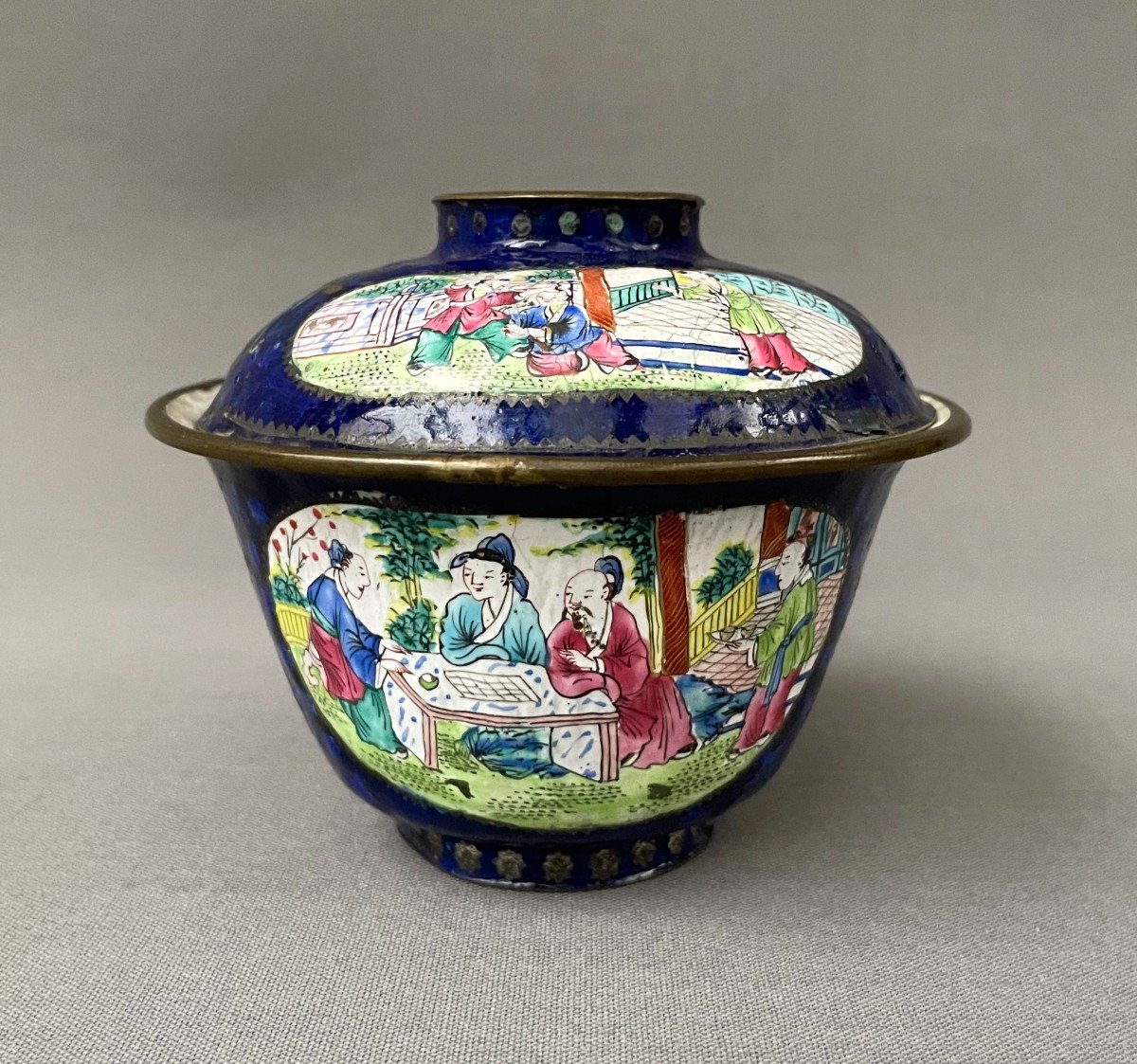 Enameled Copper Bowl, China, 19th Century