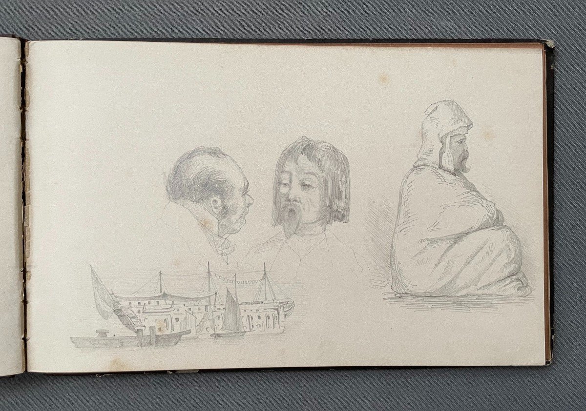 19th Century Drawing Album, 44 Pages-photo-2