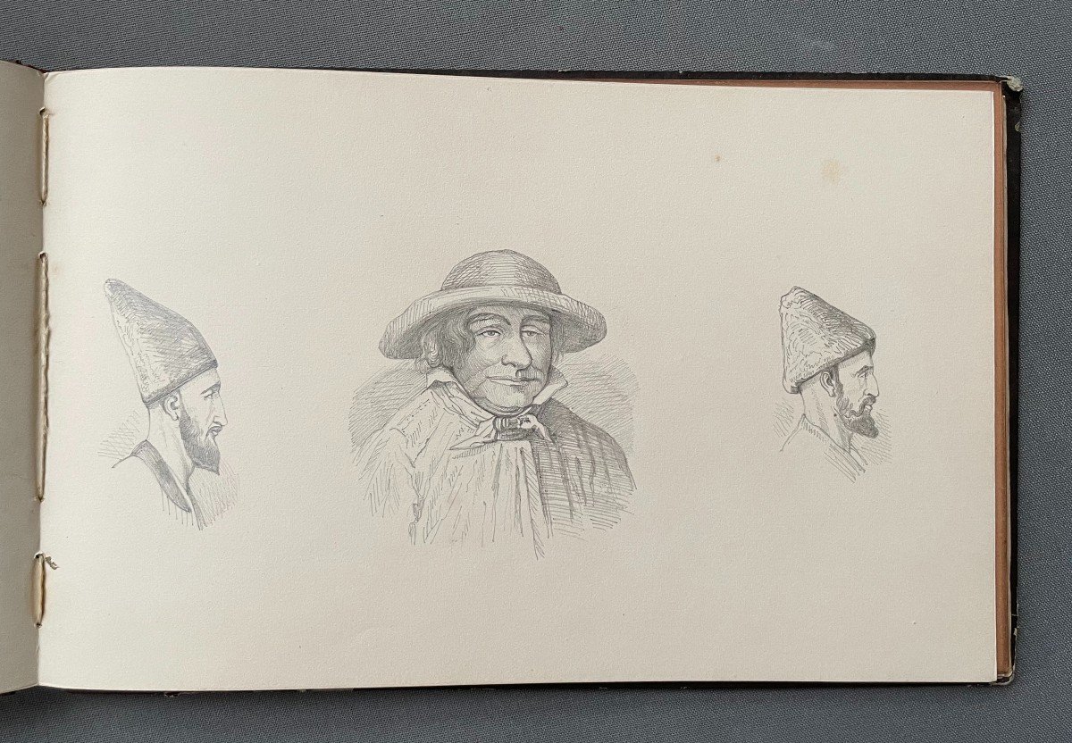 19th Century Drawing Album, 44 Pages-photo-3