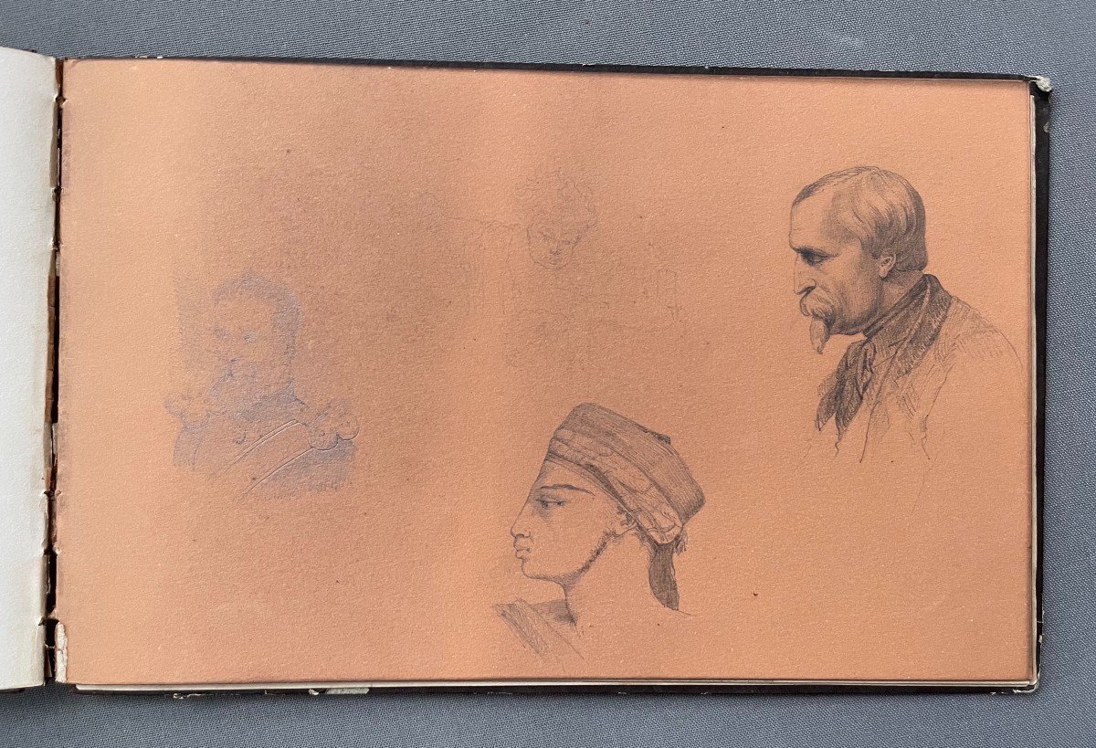 19th Century Drawing Album, 44 Pages-photo-4