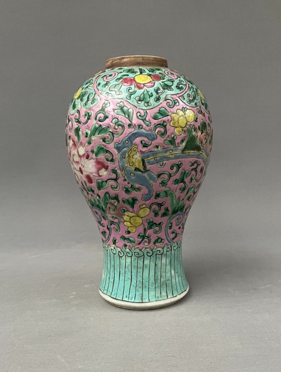 Vase En Porcelaine, Chine, XVIIIe-photo-3