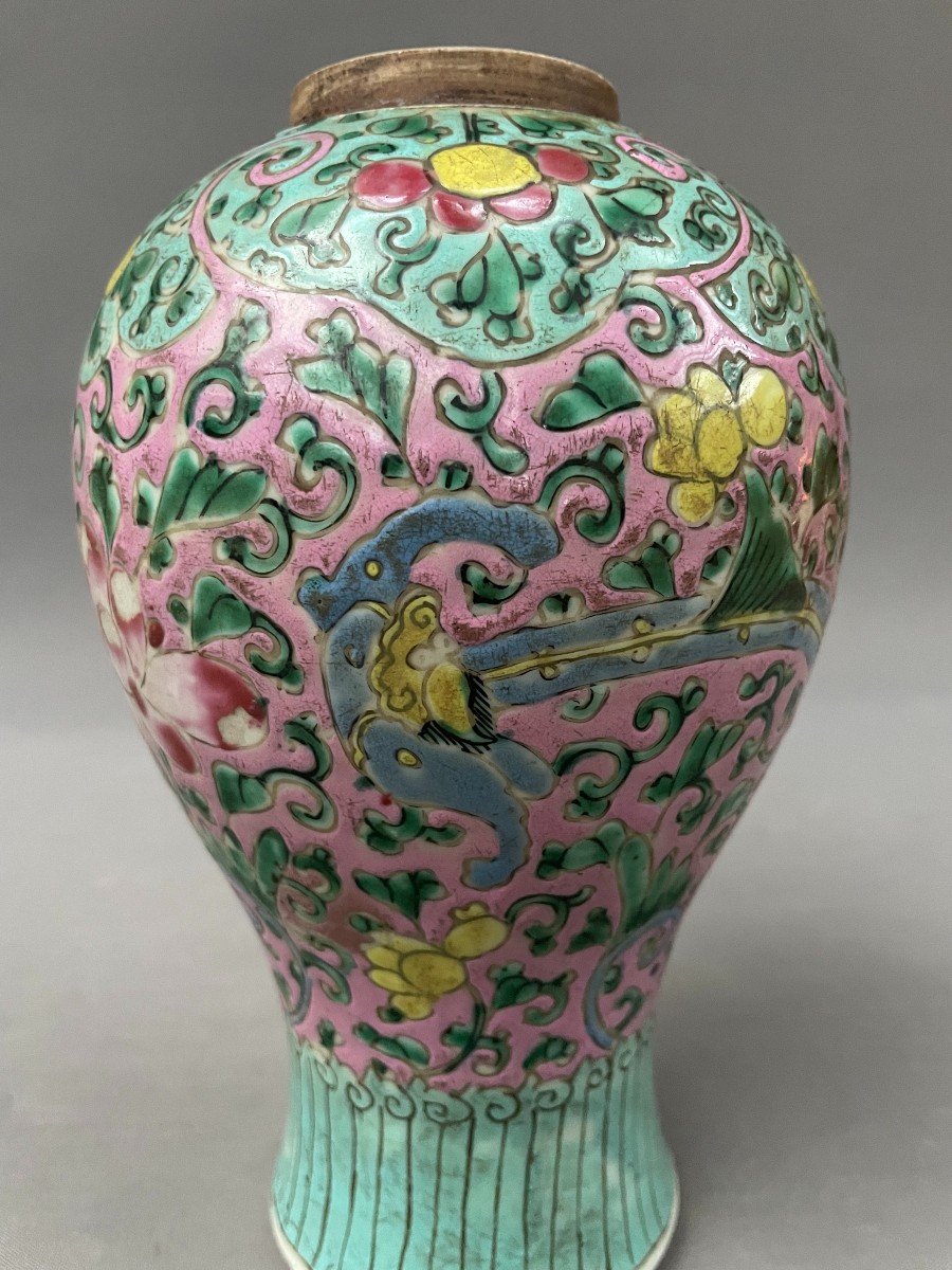 Vase En Porcelaine, Chine, XVIIIe-photo-2