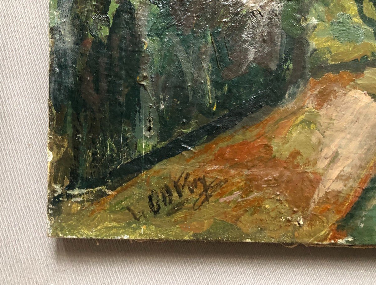 Landscape, Oil On Canvas, Signature To Identify-photo-3