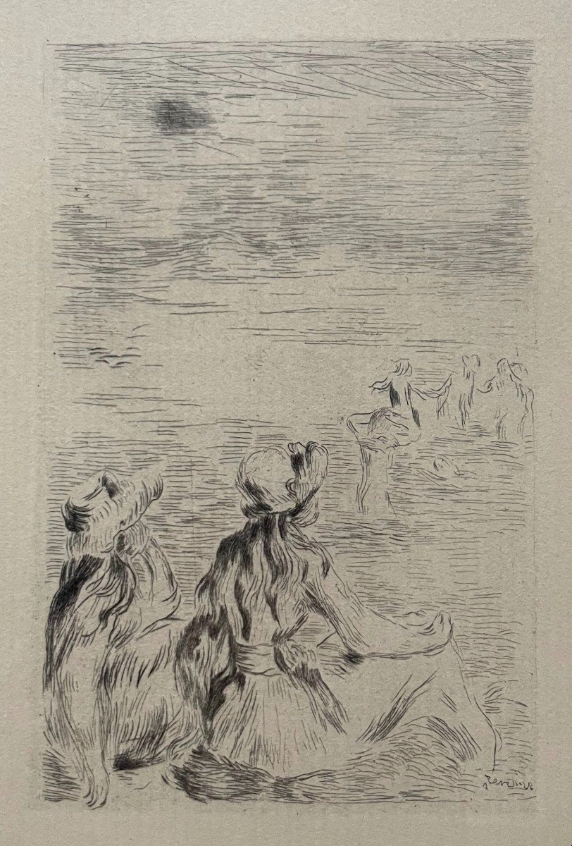 Pierre-auguste Renoir, La Plage, Eau Forte