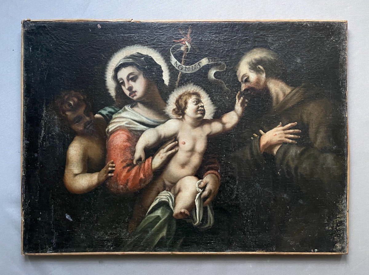 Religious Painting, Spanish School, 18th Century-photo-2