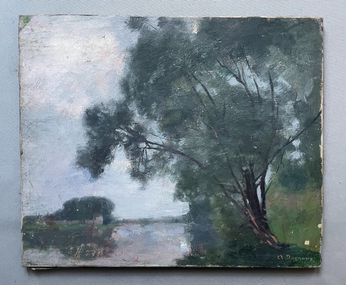 Albert Dagnaux, Arbres Au Bord De l'Eau-photo-2