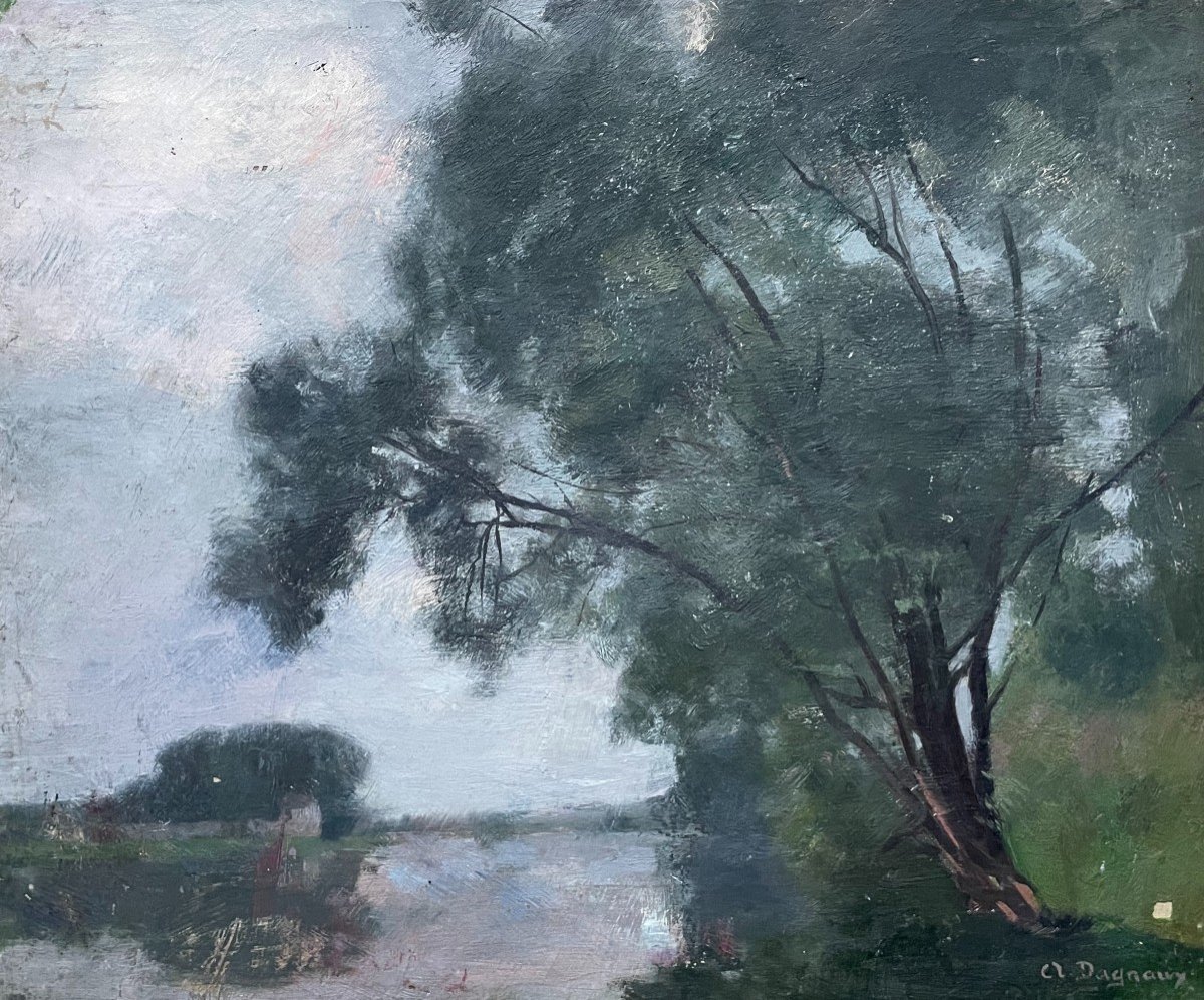 Albert Dagnaux, Arbres Au Bord De l'Eau