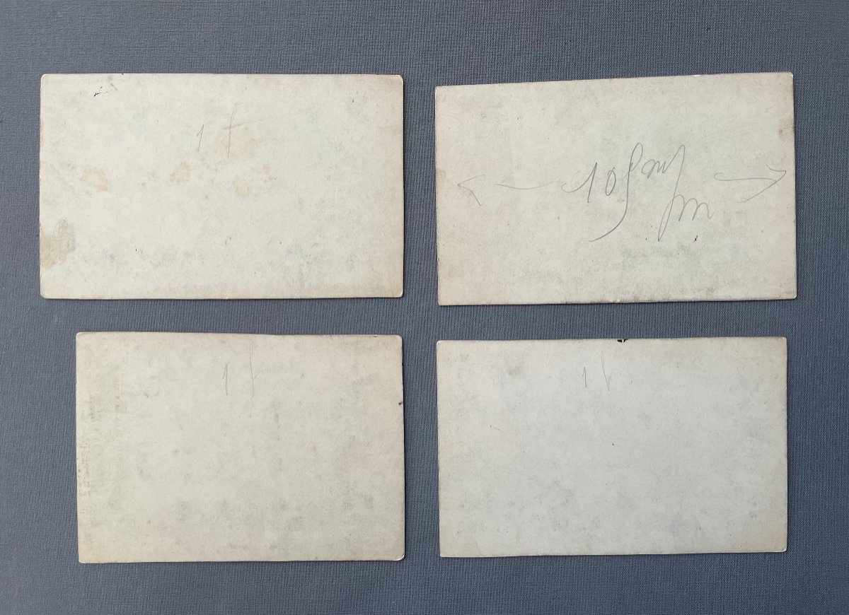 Napoleonic Battles, Four Small Drawings, Signature To Identify-photo-3