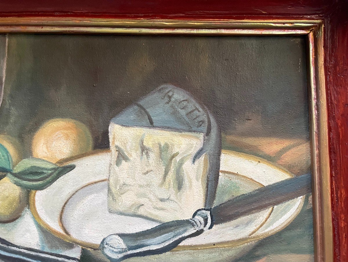 Still Life, Oil On Canvas, Mid-20th Century-photo-4