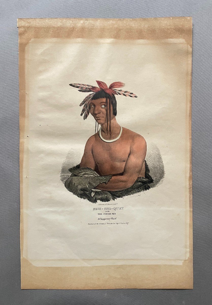 A Chippeway Chief, Lithograph After James Otto Lewis-photo-2