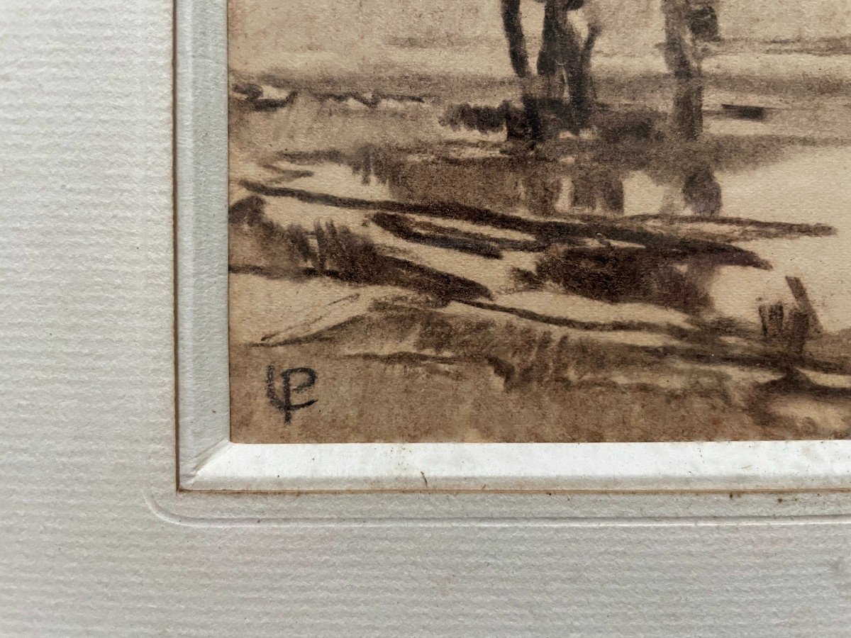 Marsh Landscape, Monogram To Identify-photo-3