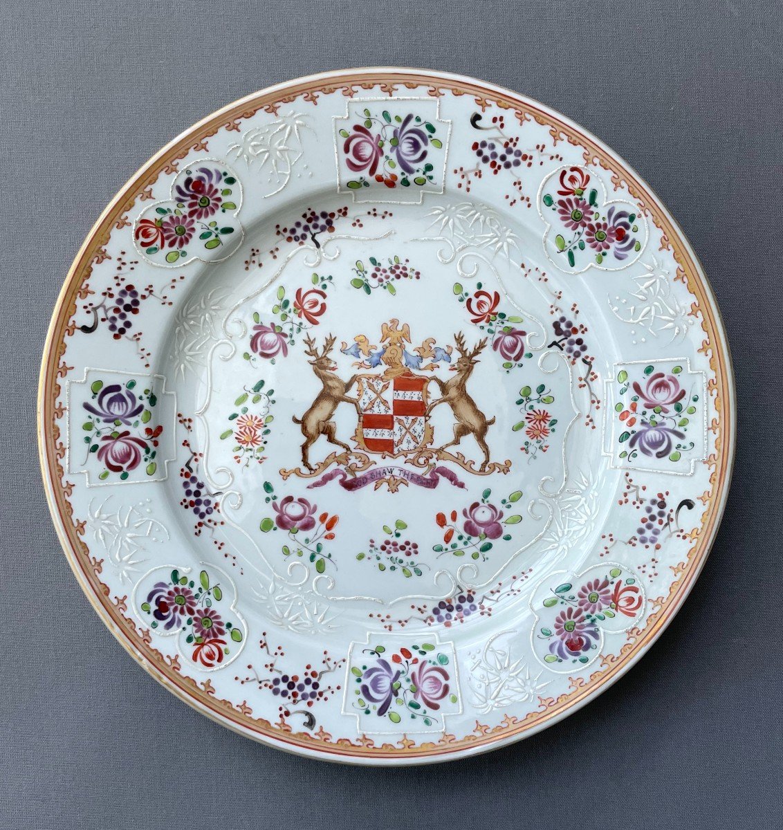 Porcelain Coat Of Arms Plate