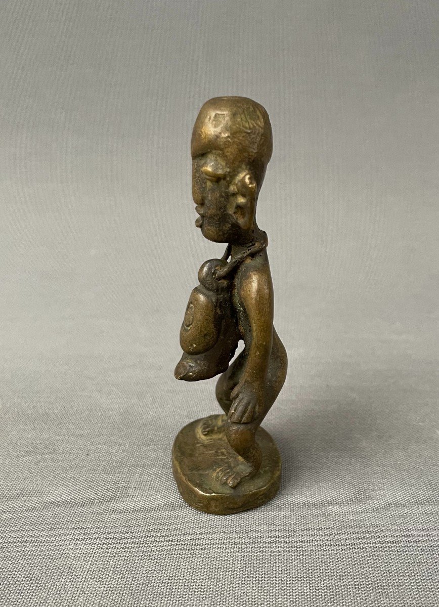 Small Bronze Subject, Africa, Tribal Art, 20th Century-photo-4