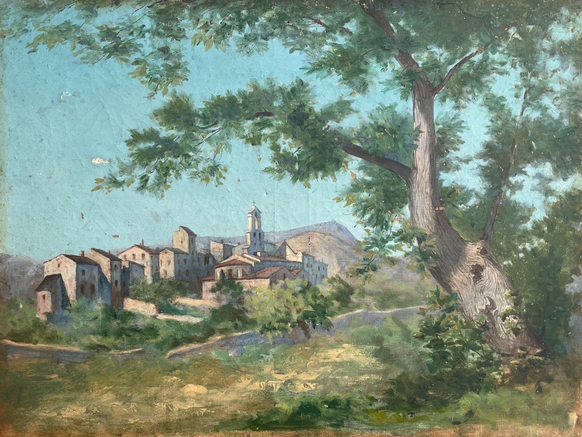 Le Monna, Millau, Aveyron, Oil On Canvas Early 20th Century