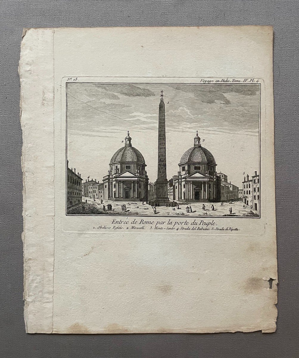 Voyage En Italie, Vues De Rome, Deux Gravures-photo-3