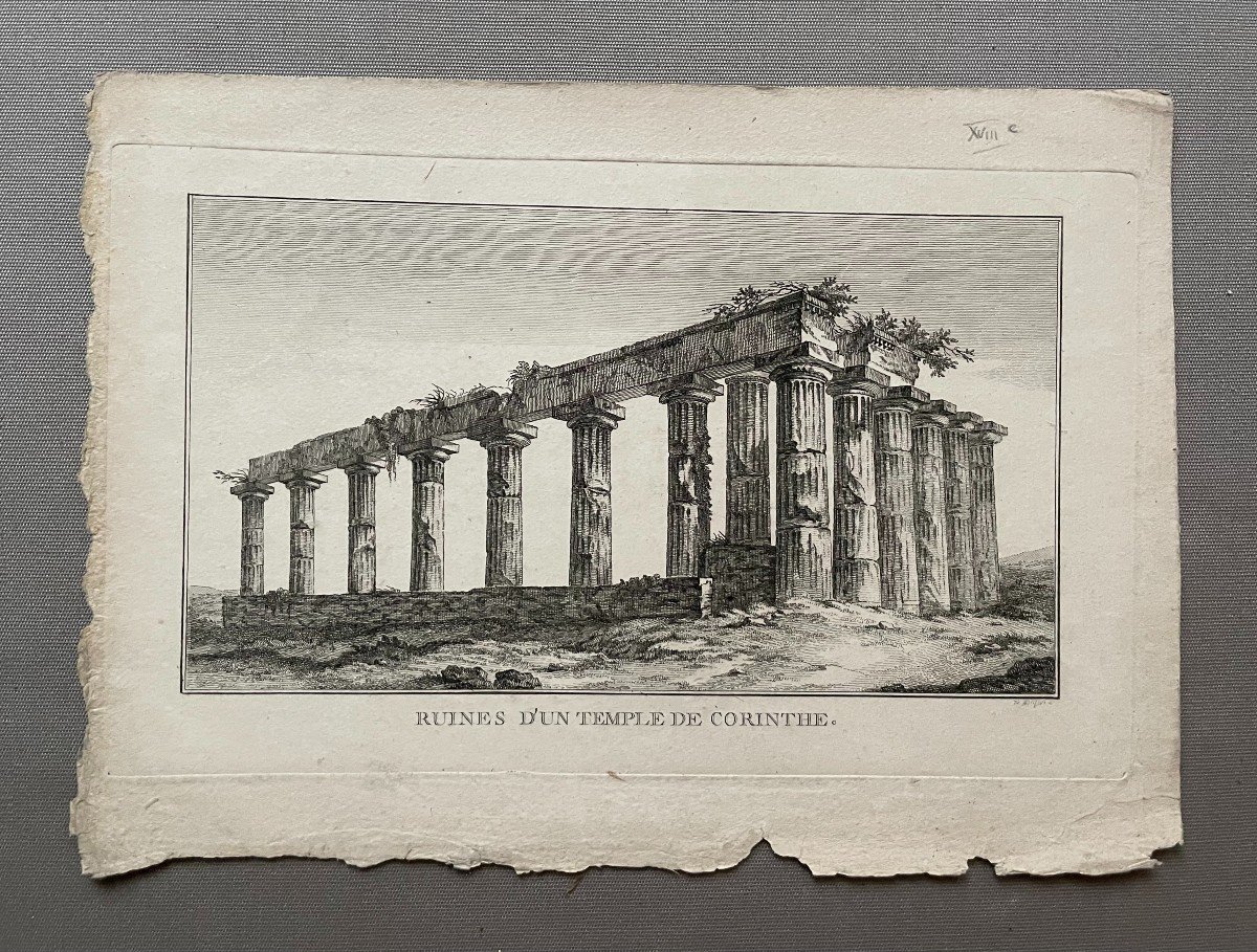 Greek Temples, Two Etchings-photo-2