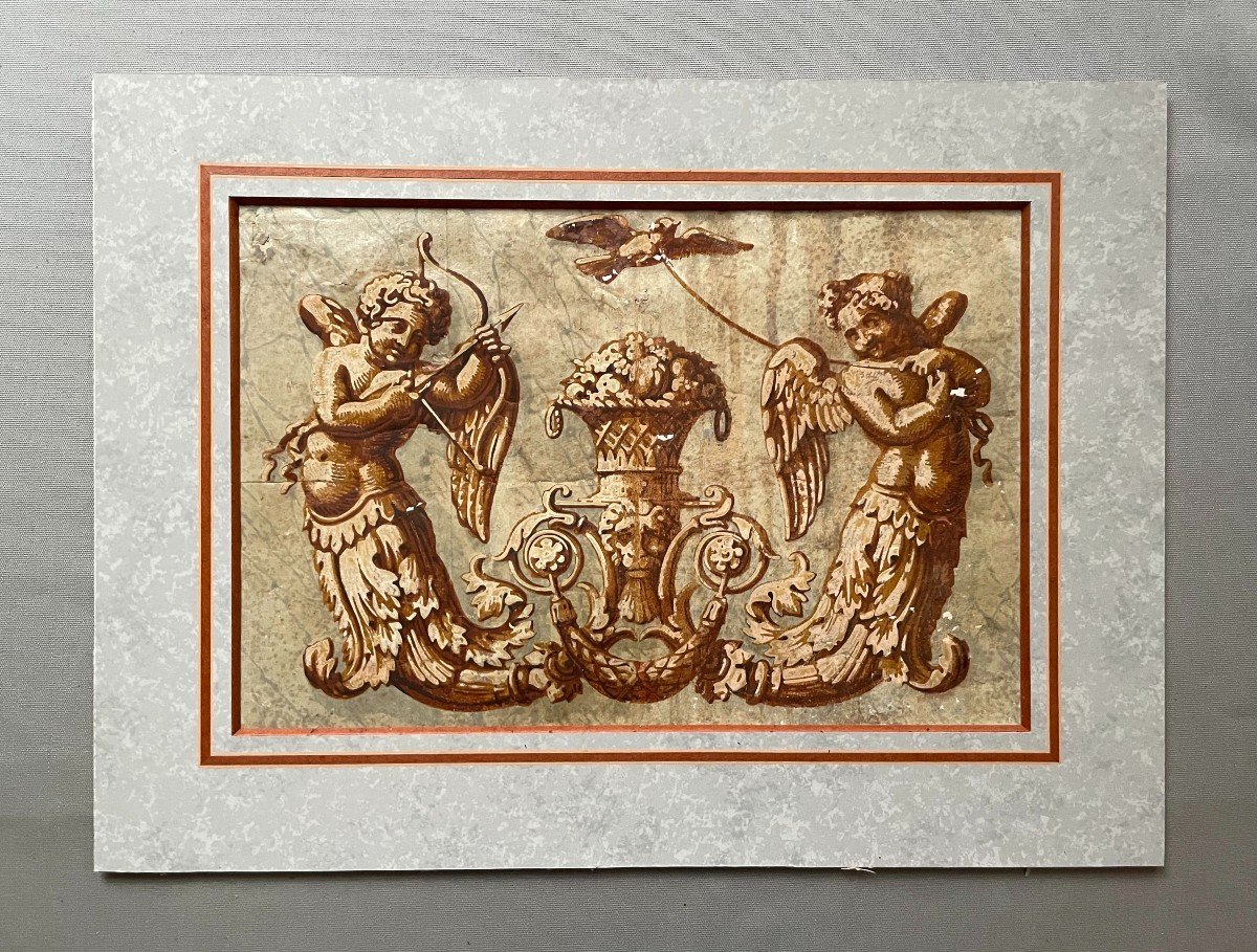 Cherub Decor Ornamentation Project, Gouache-photo-2