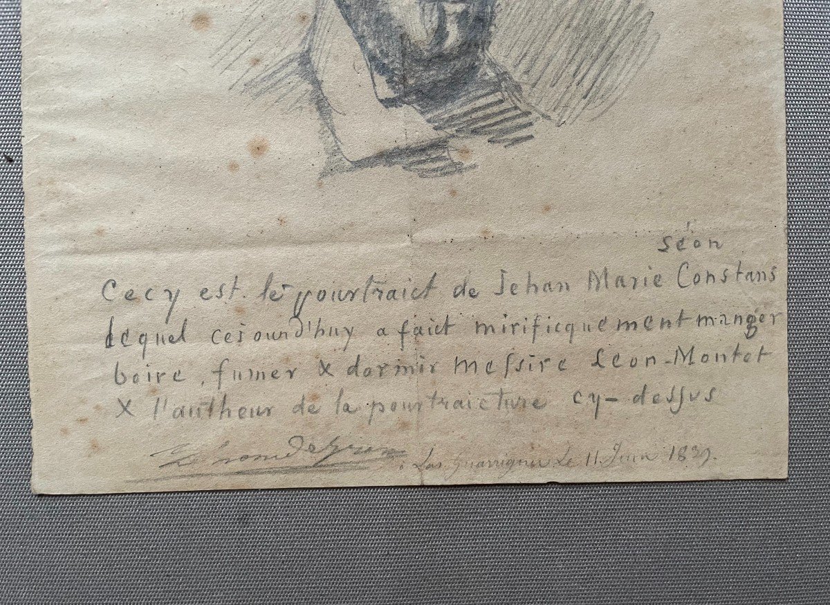 Portrait, Drawing Dated 1839-photo-2