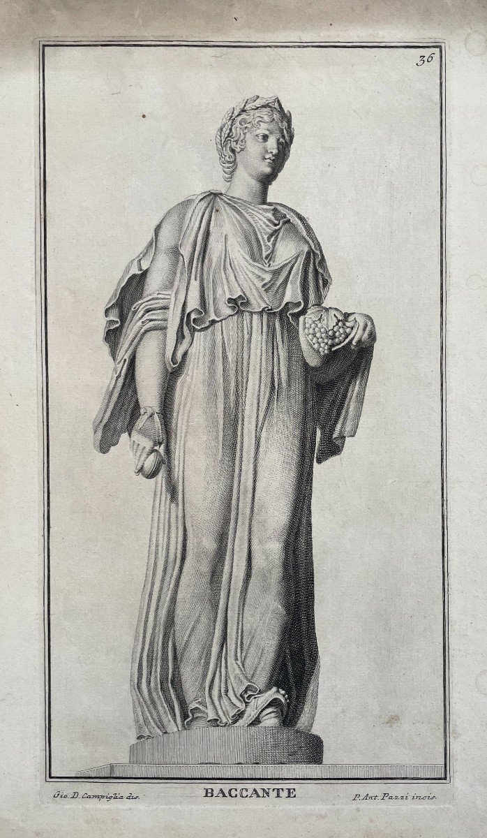 Baccante, Etching