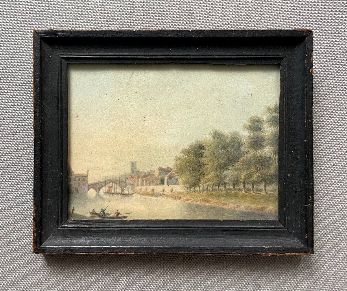 Watercolor On Vellum? Late 18th Or Early 19th Century