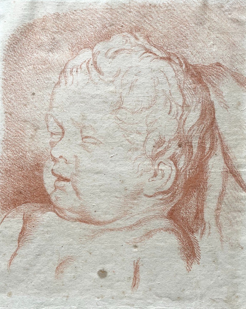  Portrait De Jeune Enfant, Contre Epreuve, Sanguine