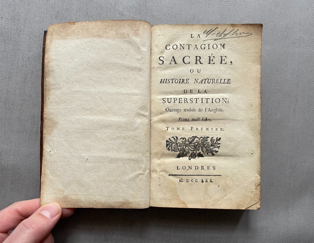 La Contagion Sacrée Ou Histoire Naturelle De La Superstition