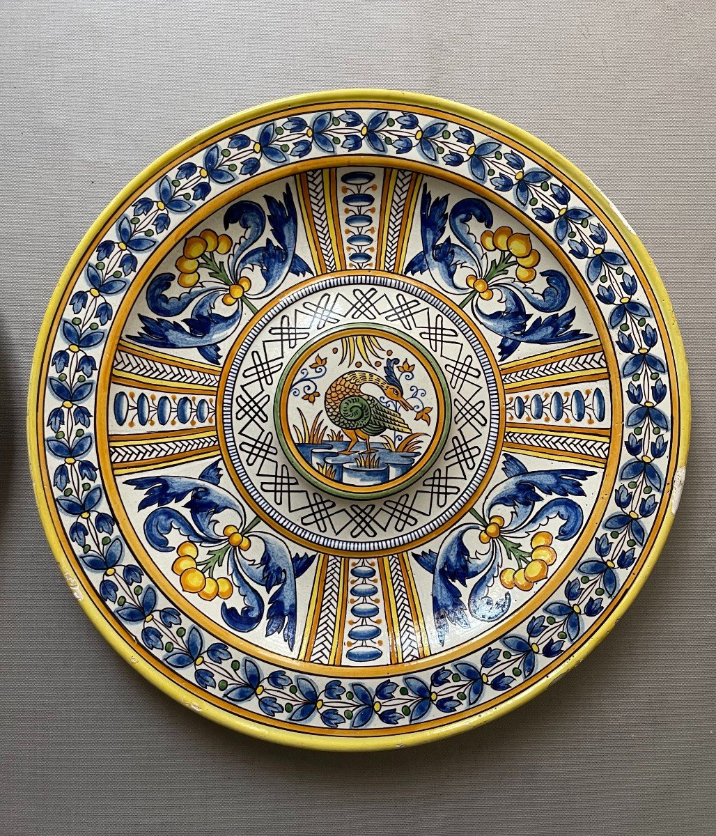 Pair Of Earthenware Dishes, Southern Europe, 19th Century Or Earlier-photo-2