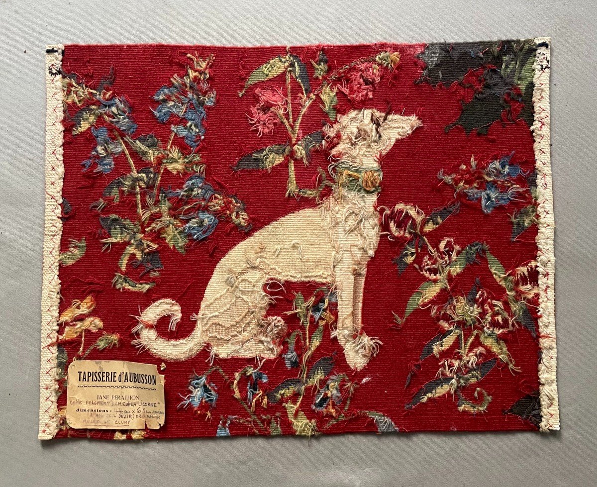 Aubusson Tapestry, The Lady And The Unicorn, Fragment-photo-3