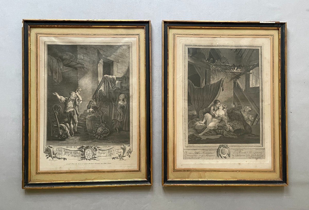 Two Engravings After Baudouin